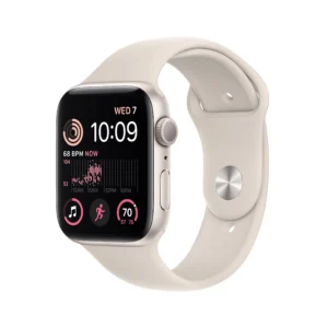 Apple Watch SE 2nd Generation GPS 44mm Starlight Aluminum Case with Starlight Sport Band M/L Starlight