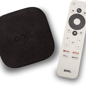 onn 4K Streaming Device Google TV Fast Streaming Ultra HD 8GB Storage 2GB RAM Remote with Voice Control