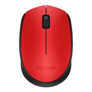 Logitech M170 Mouse Inalámbrico, con tecnología 2,4 GHz, batería de hasta 12 Meses con Modo Ahorro, Receptor USB, Cursor y Desplazamiento Preciso, Compatible con Windows, Mac y Chrome - Rojo