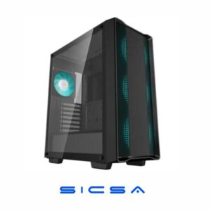 CASE RGB DEEPCOOL CC560 V2 MID TOWER VENTILADORES 4 DE 120MM CON VIDRIO LATERAL Y MALLA FRONTAL R-CC560-BKGAA4-G-2 NEGRO