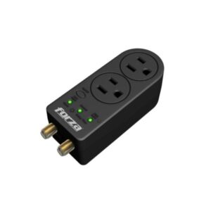 PROTECTOR DE VOLTAJE 2 SALIDA + SALIDA COAXIAL: 120V : 1400J : NEGRO FORZA - FVP-0200C