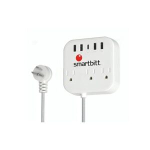 REGLETA PROTECTOR DE PICOS SMARTBITT TRAVELER POWER STRIP 3 OUTLETS 5USB SBSS-B3-5U