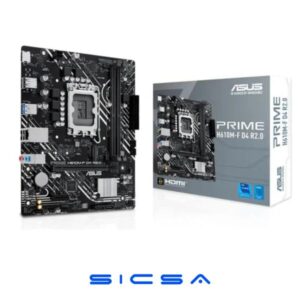 TARJETA MADRE ASUS PRIME H610M-F D4 R2.0 LGA1700 MICRO ATX DDR4 90MB1H70-M0EAY0 NEGRO