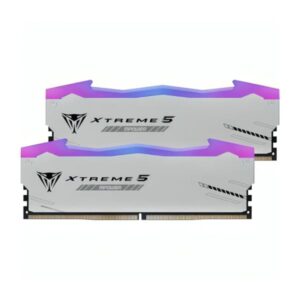 MEMORIA PC DDR5 32GB 6400 MHZ PATRIOT VIPER XTREME 5 RGB PVXR532G64C32KM CL32 1.4 V NEGRO DIMM 288 PINES BLANCO