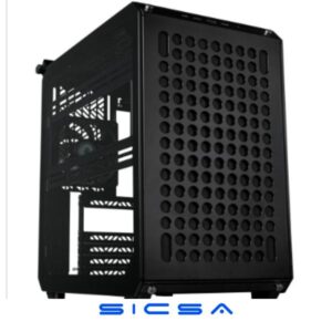 CASE COOLER MASTER QUBE 500 FLATPACK EDITION MID TOWER VENTILADOR 1 DE 120MM CON VIDRIO Y MALLA LATERAL Q500-KGNN-S00 NEGRO