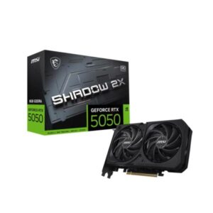 TARJETA DE VIDEO MSI GEFORCE RTX 5050 8G SHADOW 2X OC 8GB GDDR 2617 MHZ 912-V538-008 NEGRO