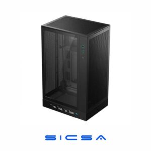 CASE DEEPCOOL CH270 DIGITAL MINI TOWER SIN VENTILACIÓN INCLUIDA CON VIDRIO LATERAL Y MALLA FRONTAL R-CH270-BKNDM0-G-1 NEGRO