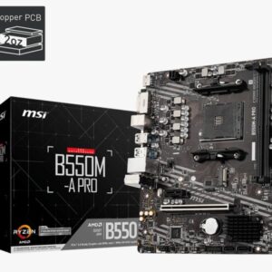TARJETA MADRE MSI B550M-A PRO AM4 MICRO-ATX DDR4 911-7C12-040 NEGRO