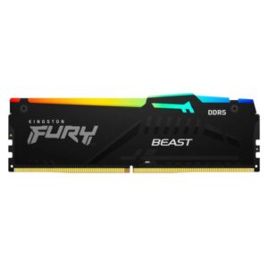 MEMORIA RAM PC RGB 16GB KINGSTON FURY BEAST DDR5 6000MHZ CL36 1.35 KF560C36BBE2A-16