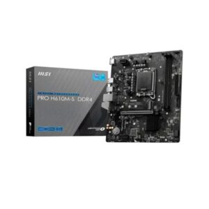 TARJETA MADRE MSI PRO H610M-S DDR4 LGA 1700 911-7E44-003 NEGRO