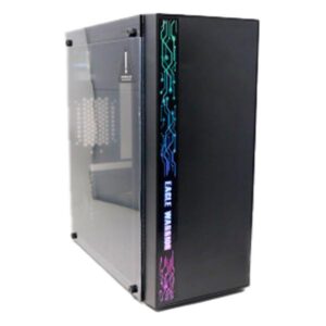 CASE GAMER EAGLE WARRIOR CG17Z3RA001C TEMPERED GLASS RGB STRIP FRONT