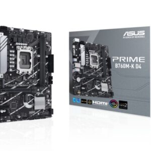 TARJETA MADRE ASUS PRIME B760M-LK LGA1700 M-ATX DDR5 90MB1EK0-M0EAY0 NEGRO / BLANCO