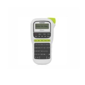 IMPRESORA DE ETIQUETA BROTHER PTH110 20MM/SEG PORTÁTIL 2 LINEAS DE IMPRESIÓN BLANCO / VERDE