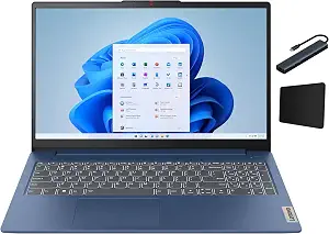 Lenovo IdeaPad Slim 3 15.6" Full HD Laptop AMD Ryzen 5 40 2025 8GB Memory 512GB SSD WIN 11 Abyss Blue 82XQ012HUS