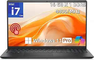 Dell 15.6" 2K Touchscreen Laptop Intel Core i7 1355U 16GB Memory 512 GB SSD WIN 11 Carbon Black  LDC15250-7427BLK-PUS